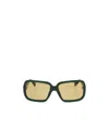 Jacquemus Cabana Square Sunglasses In Nude