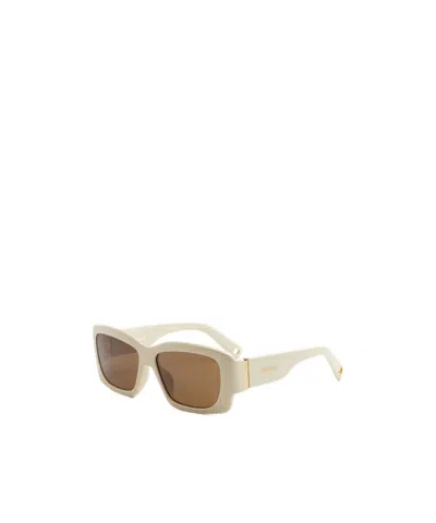 Jacquemus Full Frame Sunglasses In Nude