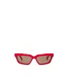 Jacquemus Salon Cat-eye Sunglasses In Red