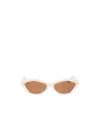Jacquemus Geometric Sunglasses In White