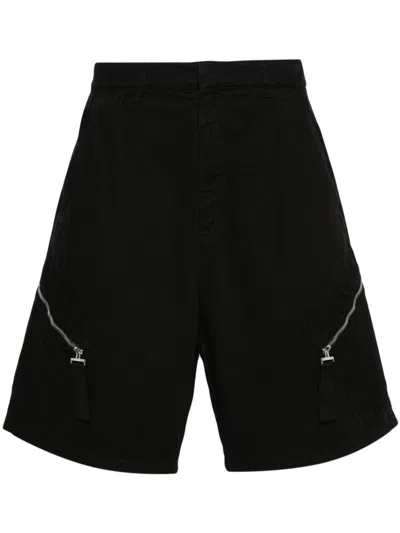 Jacquemus Functional Black Cotton Canvas Mid-rise Shorts