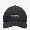 Jacquemus Gadjo Baseball Cap With Logo Plaque In Black
