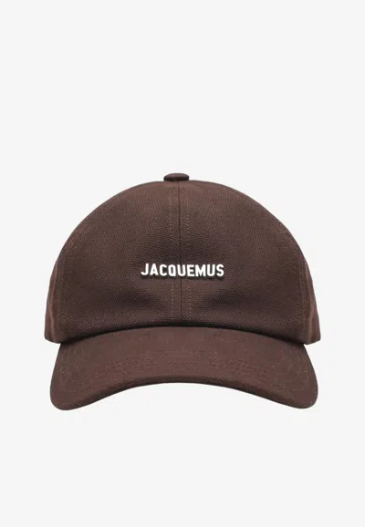 Jacquemus Gadjo Baseball Cap In Brown