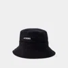 Jacquemus Gadjo Bucket Hat -  -  Black - Cotton In Black