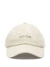 Jacquemus La Casquette Gadjo Baseball Cap In Neutrals