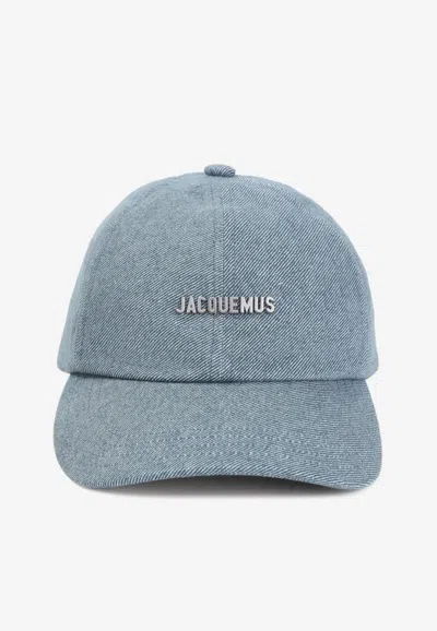 JACQUEMUS GADJO DENIM BASEBALL CAP
