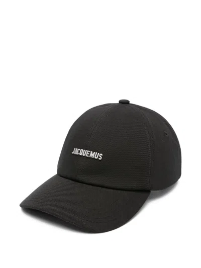 Jacquemus Gadjo Logo Cap In Black