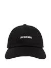 Jacquemus Gadjo Logo-plaque Baseball Cap In Black
