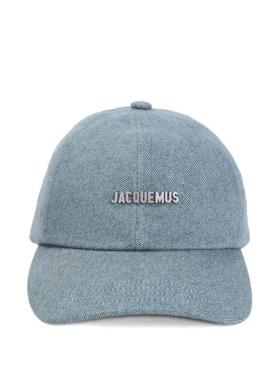 JACQUEMUS GADJO LOGO-PLAQUE DENIM CAP