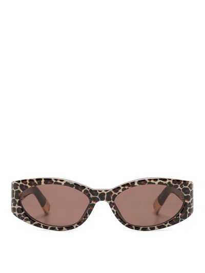 Jacquemus Sunglasses In Brown