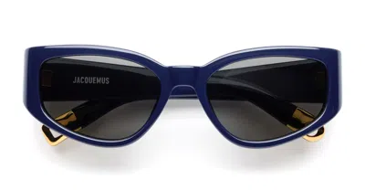Jacquemus Gala - Navy Sunglasses In Navy Blue