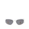 Jacquemus Gala Sunglasses - Acetate - White In White