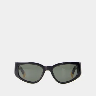 Jacquemus Les Lunettes Gala Butterfly Sunglasses In Black