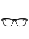 Jacquemus Rectangular-framed Optical Glasses In Black