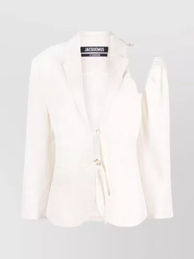 JACQUEMUS GALLIGA BLAZER JACKET FEATURING CUT-OUT DETAILING