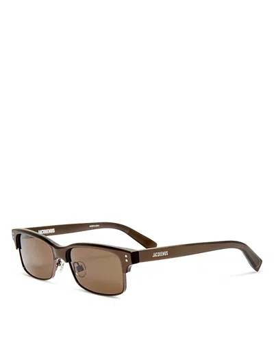 Jacquemus Gardian D Frame Sunglasses, 54mm In Brown