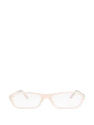 Jacquemus Geometric-frame Glasses In Pink