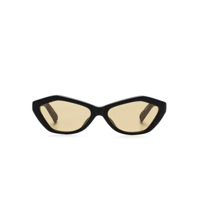 Jacquemus Geometric Frame Sunglasses In Black