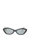 Jacquemus Geometric-frame Sunglasses In Black