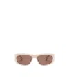 Jacquemus Geometric Frame Sunglasses In Brown