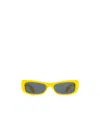 Jacquemus Geometric Frame Sunglasses In Gray
