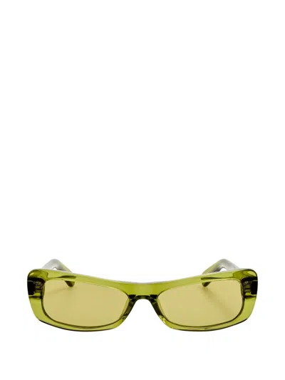 Jacquemus Geometric Frame Sunglasses In Green