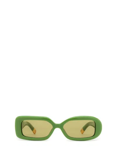 Jacquemus Green 'les Lunettes Rond Carré' Sunglasses
