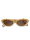 Jacquemus Geometric-frame Sunglasses In Neutral