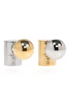 Jacquemus Les Boucles Perlina In Gold/silver