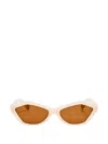 Jacquemus Geometric Sunglasses In Brown