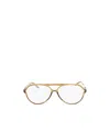 Jacquemus Geometric-frame Glasses In White