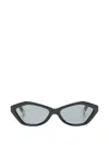 Jacquemus Geometric-frame Sunglasses In Black