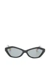 Jacquemus Geometric-frame Sunglasses In White