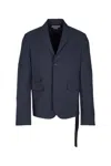 Jacquemus La Veste Piccinni Belted Jacket Featuring Notch Lapels