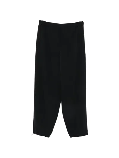 Jacquemus Gio Elasticated Wide-leg Trousers In Black