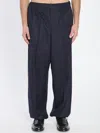 Jacquemus Tailored Relaxed Trousers Pleated In Blue