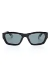 Jacquemus Eyewear In Meridiano Black Silver Grey