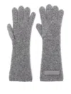 Jacquemus Les Gants Gros Grain Gloves In Gray