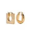 Jacquemus Les Boucles Rond Carré In Gold