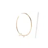 Jacquemus Logo-lettering Hoop Earrings In Gold