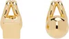 Shop Jacquemus Gold La Casa 'the Nodo Stud' Earrings In 280 Gold