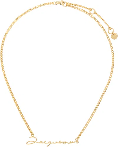 Jacquemus Gold 'la Chaine ' Necklace In 280 Gold