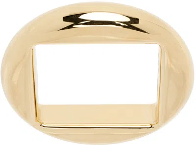 Jacquemus Gold Le Chouchou 'la Bague Rond' Ring In 270 Light Gold