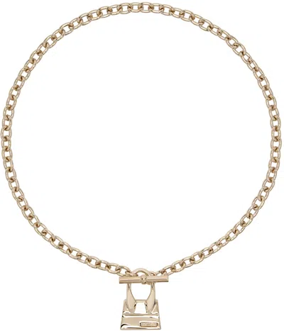 Jacquemus Gold 'le Collier Chiquito Barre' Necklace In 270 Light Gold