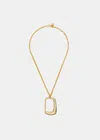 JACQUEMUS JACQUEMUS GOLD LE COLLIER OVALO NECKLACE