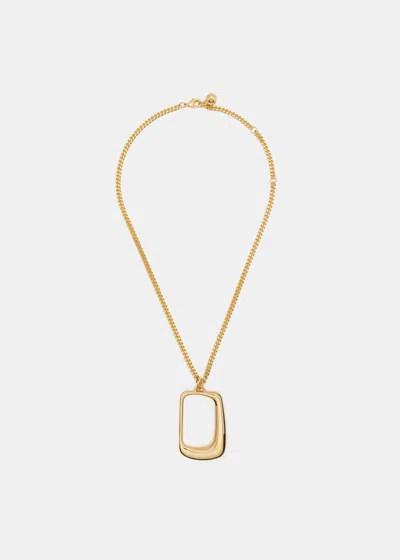 JACQUEMUS JACQUEMUS GOLD LE COLLIER OVALO NECKLACE