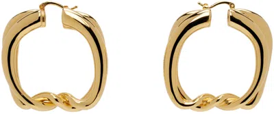Jacquemus Gold 'les Petites Creoles Nodi' Earrings