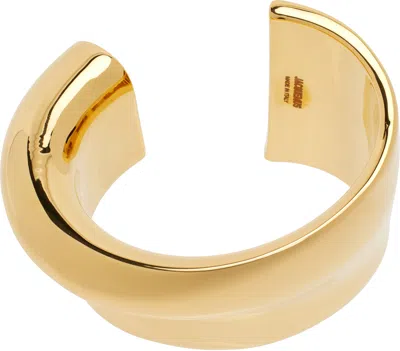 Jacquemus Gold 'the J' Bracelet In 270 Light Gold
