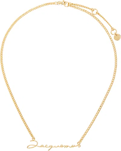 Jacquemus Gold 'the ' Necklace In 280 Gold