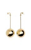 Jacquemus Ball Pendant Earrings In Gold
